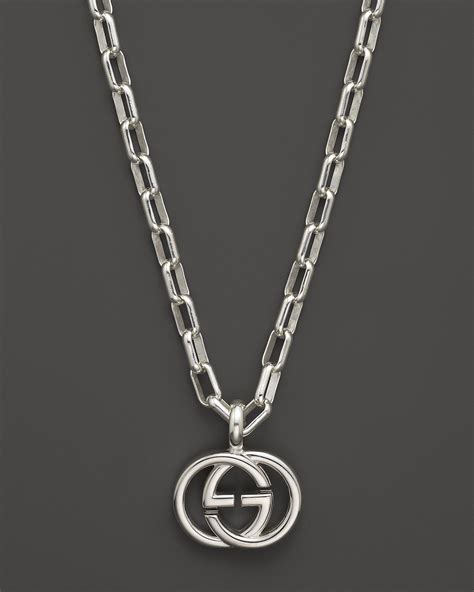 gucci interlocking g necklace with pearl|gucci interlocking g heart necklace.